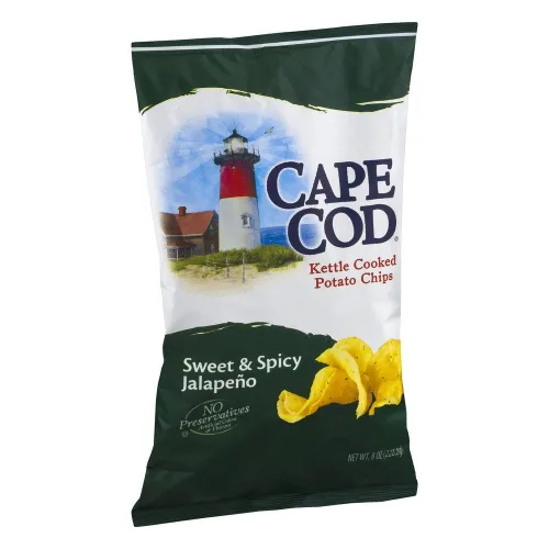 Miniatura 3 de Cape Cod Potato Chips, Hervidor de agua cocido, jalapeño dulce y picante, 8 onzas, (paquete de 3)