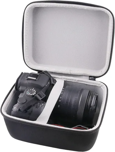 Miniatura 7 de Estuche rígido de viaje compatible con cámara digital Canon PowerShot V1, PowerShot V1 Vlogging cámara bolsa dura de viaje, compatible con cable USB