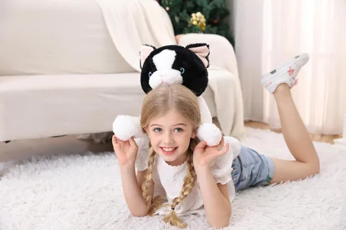 Miniatura 8 de JellyMallow Animales de Peluche con Peso de Gato de 5 libras y 24 pulgadas, Almohada de Felpa de Gato con Peso Acurrucable Peluches Gigantes Regalos