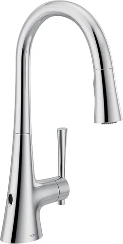 Miniatura 21 de Moen Kurv Spot Resist Stainless Collection 9126SRS - Grifo de cocina desplegable de una manija con refuerzo de potencia y reflejo Acero inoxidable