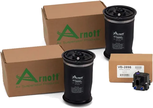 Arnott Muelles de suspensión de aire trasero y kit de unidad de válvula electromagnética para BMW E70 X5 E71 X6 con suspensión neumática trasera