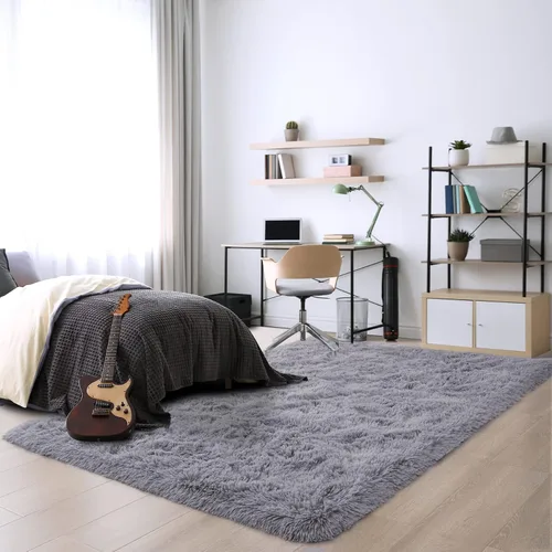 Miniatura 3 de Noahas - Tapetes de área esponjosos, tapete afelpado, estético, suave y antideslizante para habitación, sala de estar, dormitorio, guardería, Gris
