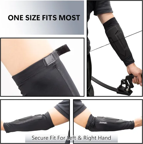 Miniatura 8 de Protector de brazo de tiro con arco, manga de enfriamiento para brazo con cobertura completa, diseño de antebrazo para mano derecha izquierda