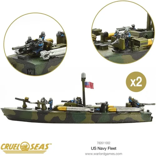 Miniatura 3 de Warlord Cruel Seas US Navy Fleet War Game - Juego de mesa de estrategia de juego de rol 1:300 para adultos, juego de mesa de guerra estratégico