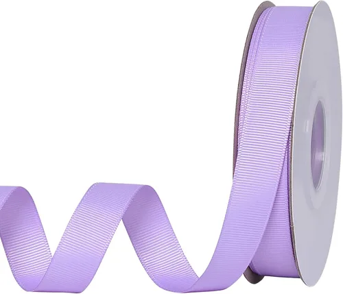 Miniatura 20 de YAMA Rollo de cinta de grogrén sólido, 1 pulgada, 25 yardas para cintas de envoltura de regalos, color blanco