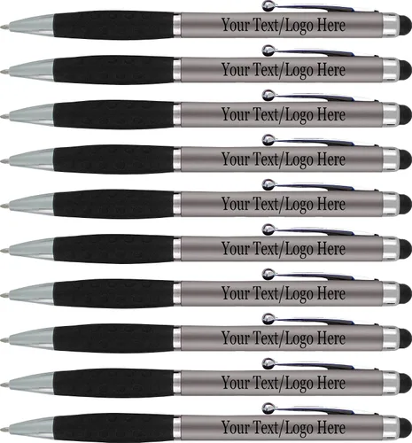 Miniatura 18 de SyPen Bolígrafos personalizados con nombre o logotipo, paquete de 300 bolígrafos personalizados para negocios, combo de bolígrafo y lápiz óptico