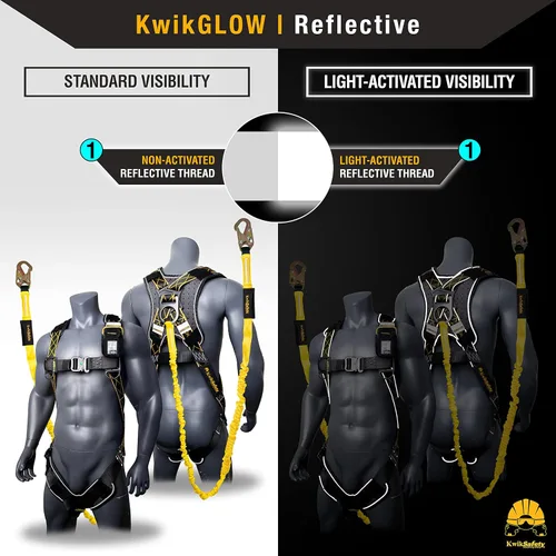 Miniatura 5 de KwikSafety - SCORPION Safety Harness [w/Attached 6ft Lanyard] Safety Harness Fall Protection Kit ANSI OSHA Premium