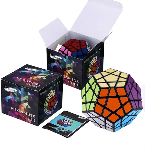 Miniatura 7 de Dreampark Cubo de velocidad Megaminx 3x3, juguete de rompecabezas, negro