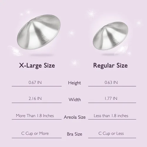 Miniatura 7 de Boboduck Cubiertas para pezones de plata 925 para lactancia materna, las tazas de lactancia de plata originales, protegen y alivian los pezones