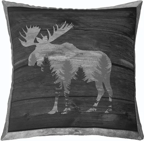 Miniatura 15 de Cartoon Bear Pillow Cover Cute Wild Animal Paw Print Cushion Cover for Kids Boys Girls Teens Jungle Pine Trees Silhouette Cabin Pillow Case for