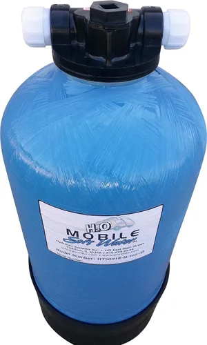 Miniatura 2 de Tanque portátil para transportar agua. Unidad de 16.000 granos. Sin plomo NSF 61 masculino GHC Conexiones de tanque, distribuidor, resina e