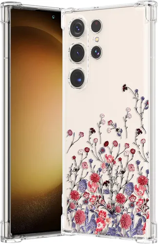 Miniatura 10 de RALEAVO Funda protectora para Samsung Galaxy S23 Ultra, funda protectora transparente de poliuretano termoplástico suave con esquinas reforzadas