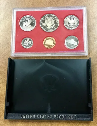 Miniatura 5 de Juego de prueba de EE.UU. de 1980 en embalaje original del gobierno