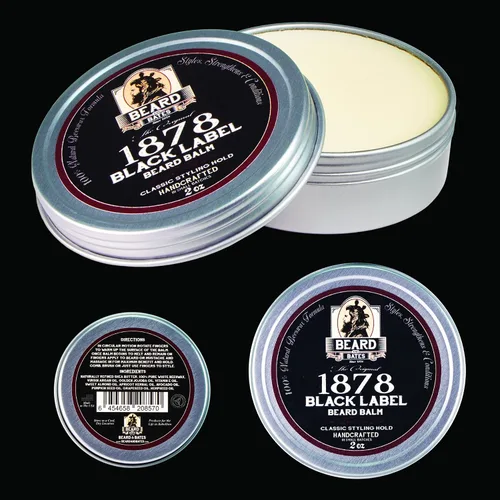 Miniatura 6 de El mejor kit para barba Bálsamos para barba de primera calidad, aceite orgánico para barba, peine plegable de lujo, bolsa de cuero grabada