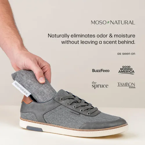 Miniatura 2 de Moso Natural Insertos desodorantes para zapatos, absorbente de olores de carbón para zapatos, desodorante para bolsas de gimnasio y botas