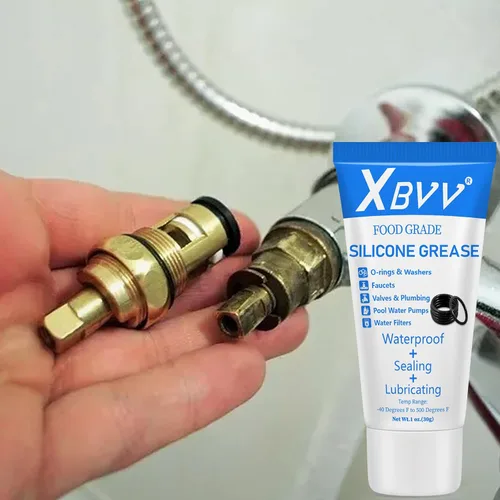 Miniatura 6 de XBVV Grasa lubricante de silicona de grado alimenticio para juntas tóricas de grifo impermeable y filtro de piscina, paquete de 3 tubos de 1 onza