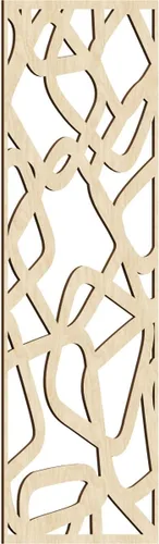 Miniatura 38 de Acme Paneles de pared decorativos de madera con calado, 9 3/8 pulgadas de ancho x 24 3/8 pulgadas de alto x 1/4 de alto, roble rojo