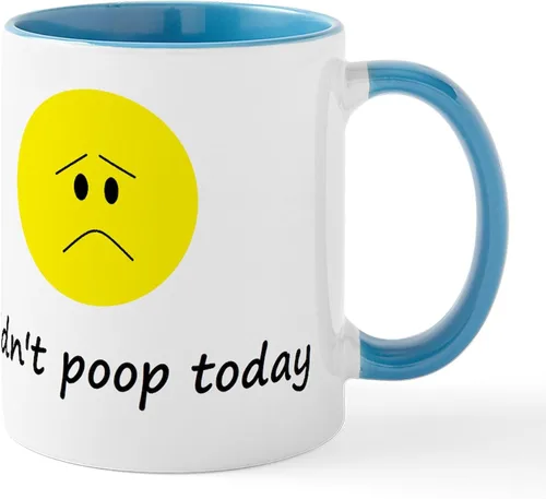 Miniatura 23 de CafePress Time To Poop Mugs Taza de café de cerámica de 11 oz (11.0 fl oz)