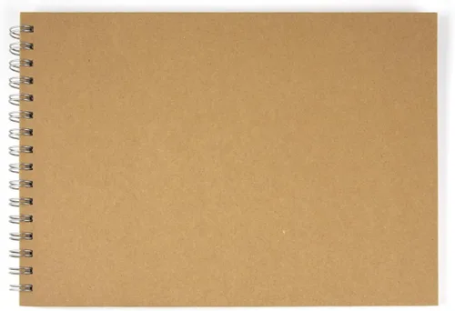 Rayher 8160900 - Álbum de recortes en espiral con tapa dura, 30 hojas blancas, 8.3 x 11.8 in
