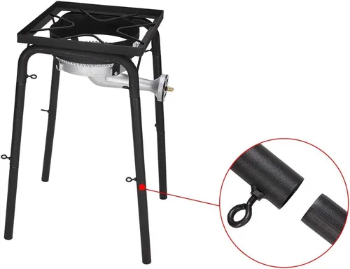 Miniatura 5 de Estufa de quemador de propano, cocina de gas propano, estufa de campamento al aire libre, quemador de propano de alta presión, regulador PSI