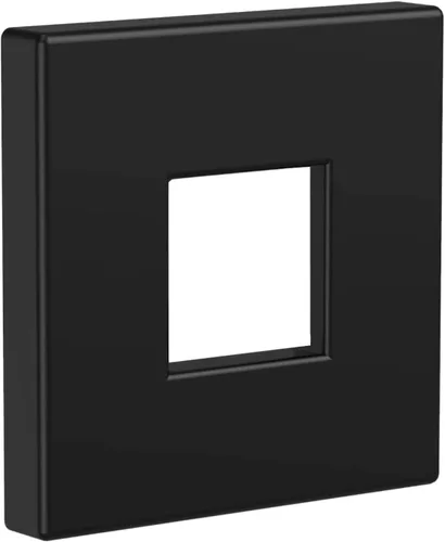 Miniatura 11 de Heyalan Placa de repuesto moderna de 2.5 pulgadas con brida cuadrada para brazo de ducha, cubierta de pared cuadrada de cromo pulido, 1 montaje