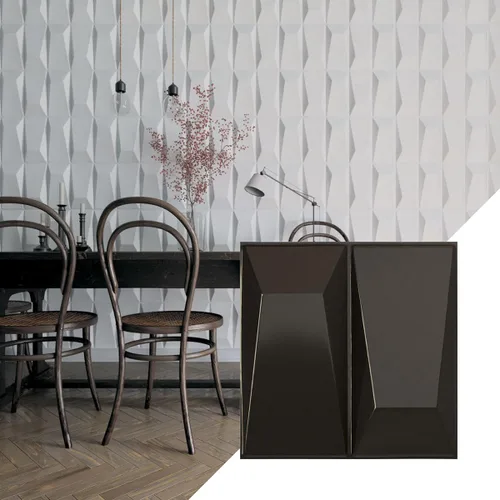 Miniatura 31 de Ekena Millwork WP12X12LOWH 11 7/8 pulgadas de ancho x 11 7/8 pulgadas de alto Locke EnduraWall Decorativo 3D Panel de pared cubre 0.98 pies cuadrados