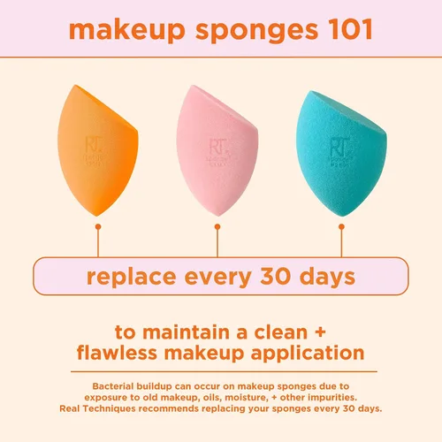 Miniatura 13 de Real Techniques Miracle Concealer Sponge, esponja de mezcla de maquillaje para corrector líquido y crema, forma alargada para una aplicación precisa