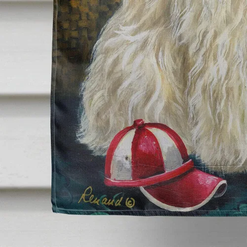 Miniatura 451 de Caroline's Treasures PPP3090GF - Bandera decorativa para jardín de bulldog inglés y otoño, para exteriores, patio, flores, tamaño de jardín