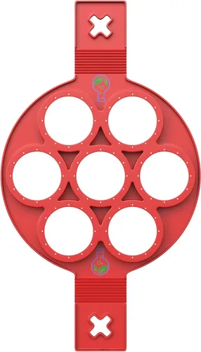 Miniatura 9 de Molde de silicona antiadherente para panqueques – Molde para panqueques de 7 círculos – Molde de silicona resistente al calor – Anillos de silicona