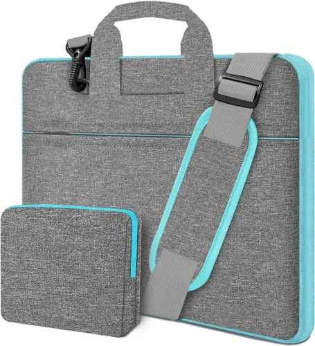 Miniatura 23 de Hseok Bolsa de hombro delgada para laptop de 13-14 pulgadas Bolso de mano con funda pequeña compatible con MacBook Pro de 14 pulgadas M4/M3/M2/M1