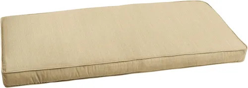 Miniatura 39 de Sorra Home CBENCH - Cojín de banco para interiores y exteriores, 60 pulgadas de ancho x 18 pulgadas de profundidad, color plateado fundido Sunbrella
