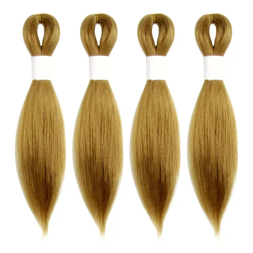 Miniatura 54 de Cabello trenzado preestirado de 10 pulgadas, 4 paquetes, extensiones de cabello corto para trenzas, cabello sintético preestirado #1 (negro azabache)