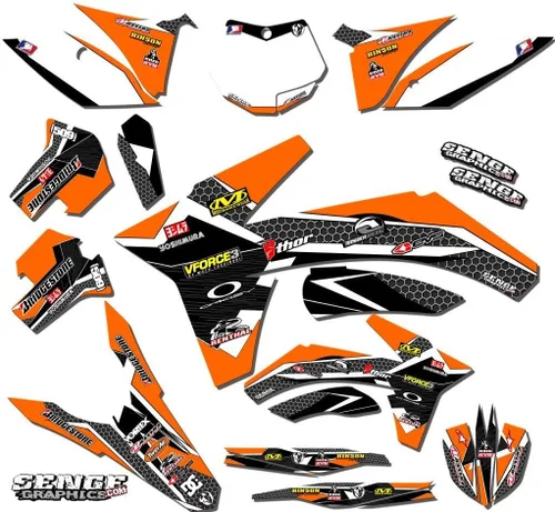 Miniatura 2 de Senge 2013 – 2014 gráficos KTM SX 85/105, Podium Negro gráficos KIT