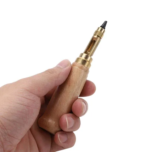 Miniatura 2 de Herramienta automática de perforación de cuero 6 en 1, perforadora de agujero de tornillo ajustable para encuadernación, costura, manualidades