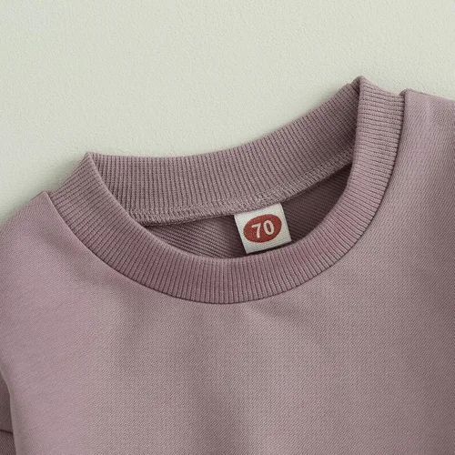 Miniatura 2 de Fernvia Ropa para bebé niña de 3, 6, 9, 12, 18 y 24 meses, conjuntos de sudadera de manga larga + pantalones