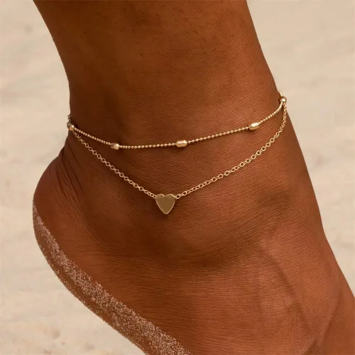 Miniatura 3 de Fesciory - Tobillera ajustable de aleación de oro, joyería de regalo, para mujer