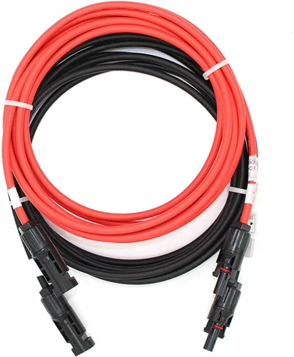 Miniatura 12 de Cables de extensión solar de 10 AWG de 35 pies con conectores macho y hembra, 2000 V, resistente a la intemperie, certificación UL, cumple con RoHS