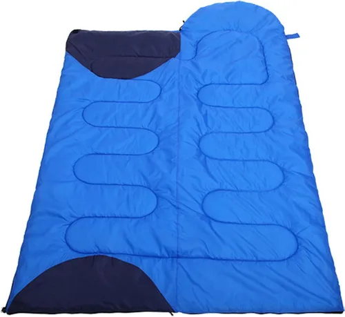 Miniatura 8 de Saco de dormir ligero para adultos y niños, cálido y transpirable, saco de dormir para mochileros al aire libre, longitud total 86.6 in/86.5 Azul
