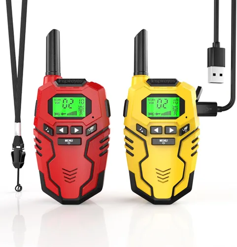 Miniatura 9 de Inspireyes Walkie Talkies para niños, radio bidireccional de largo alcance, juguetes de senderismo al aire libre para niños de 3 a 12 años, regalo