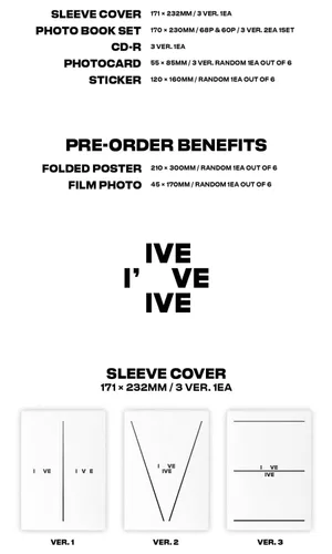 Miniatura 3 de IVE - I've IVE, Photobook Version (3 Versions Full Set incl. Album + PreOrder Benefit)