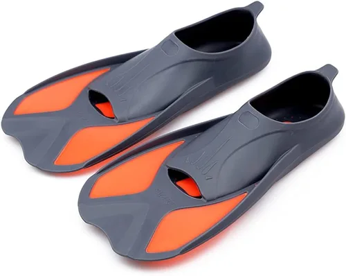 Aletas de natación de buceo para niños, aletas de natación de poca luz, aletas de buceo, aletas de pie para natación, entrenamiento de esnórquel