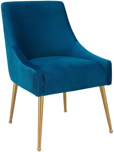 Miniatura 10 de Tov Furniture Beatrix - Silla auxiliar de comedor de terciopelo plisado (rubor)