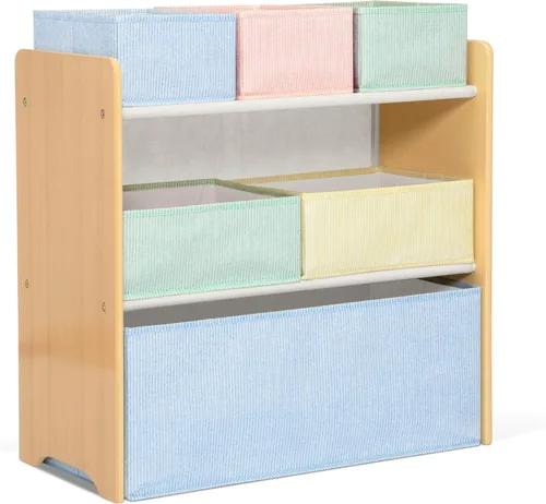 Miniatura 9 de Delta Children - Organizador de juguetes GapKids de 6 compartimientos, certificado Greenguard Gold, azul índigo