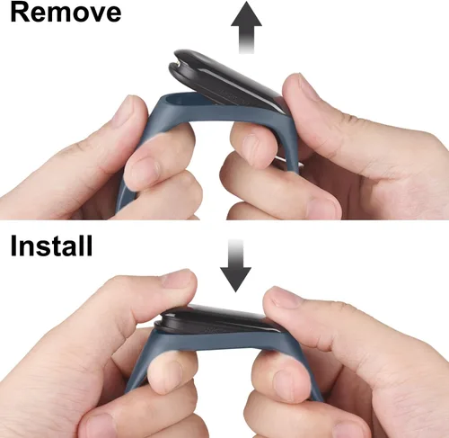Miniatura 2 de Paquete de 3 bandas para Xiaomi Mi Band 4 y Mi Band 3, correas deportivas de repuesto de silicona suave para Xiaomi Mi Band 4 y 3 Fitness Tracker