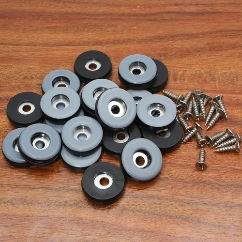 Miniatura 4 de 20 deslizadores de muebles de 1 pulgada, protectores de suelo de PTFE para sillas autoadhesivas para muebles para suelos de madera dura, alfombras