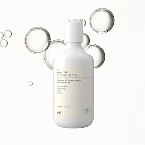 Birth's Baby Shampoo & Wash | Gel de baño para niños para pieles sensibles | Gel de baño suave para niños y bebés, jabón limpio para bebés - 16 onzas