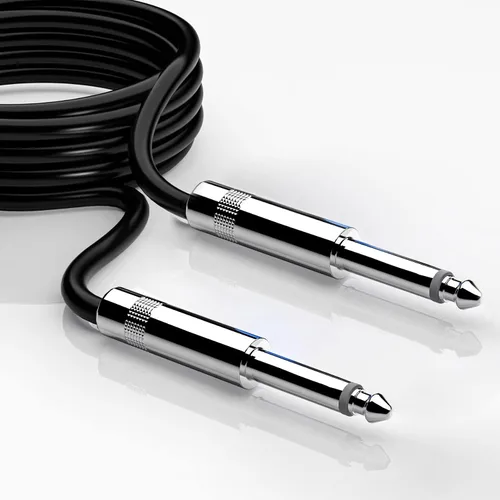 Miniatura 7 de Paquete de 2 cables TS de 6 pies y 1/4 pulgadas, cable de interconexión estéreo TS profesional de cuarto de pulgada