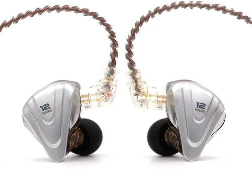 Miniatura 11 de Linsoul KZ ZSX 5BA+1DD Auriculares híbridos intrauditivos HiFi de 6 controladores con placa frontal de aleación de zinc, cable desmontable de 2