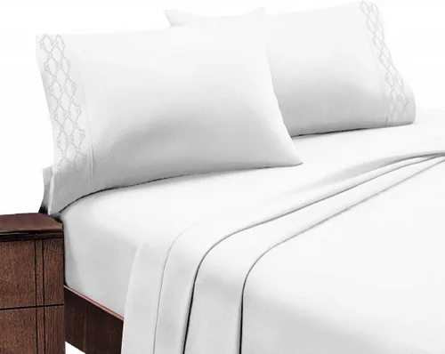 Miniatura 13 de Home Sweet Home - Juego de ropa de cama transpirable extra suave y resistente a las arrugas, juego de sábanas bordadas de lujo con bolsillo profundo