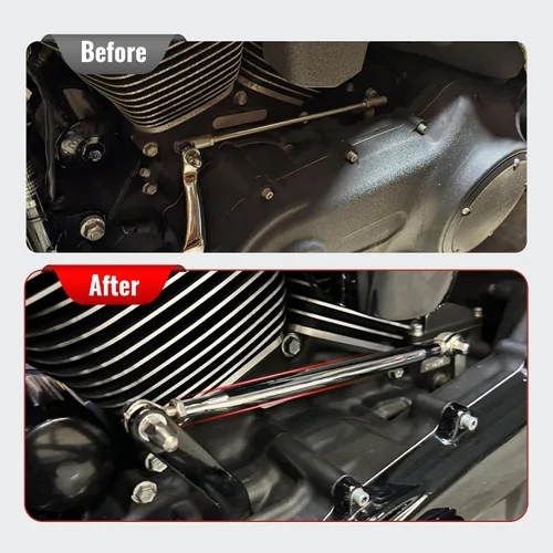 Miniatura 5 de Varilla de palanca de cambios de motocicleta CNC de aluminio para Harley Touring Electra Glide para Street Glide, varilla de enlace de palanca